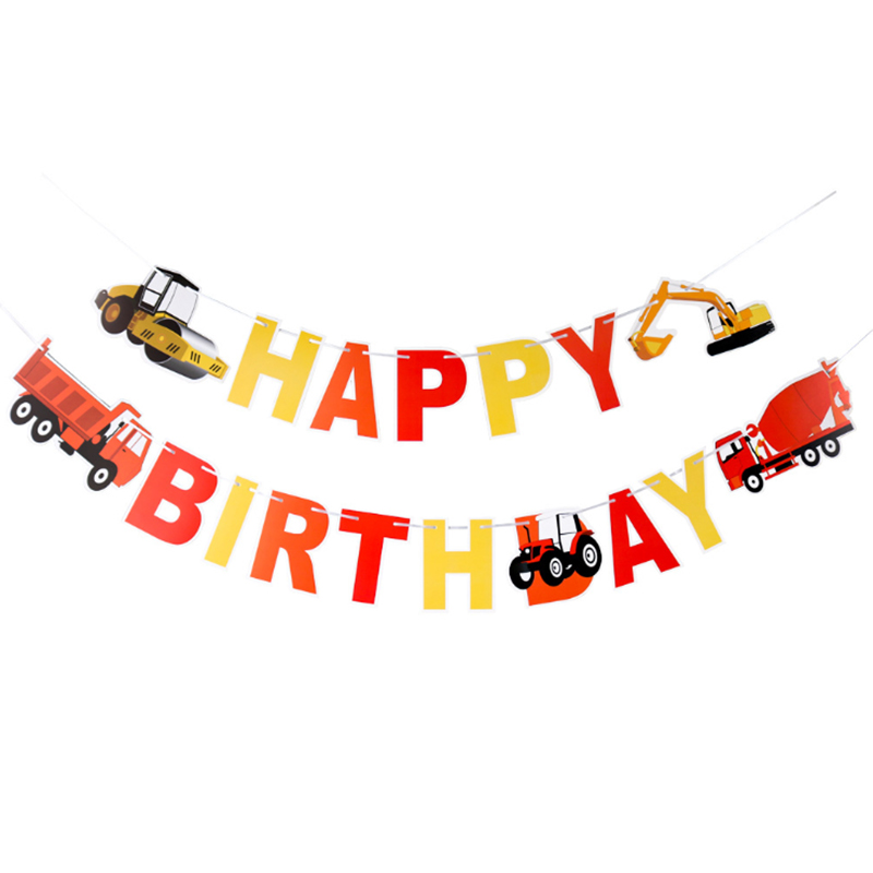 Banderole thème joyeux anniversaire avec animaux, banderole thème forêt Safari Jungle, banderole d&#39;anniversaire pour enfants garçons filles, décorations de fête d&#39;anniversaire: track banner