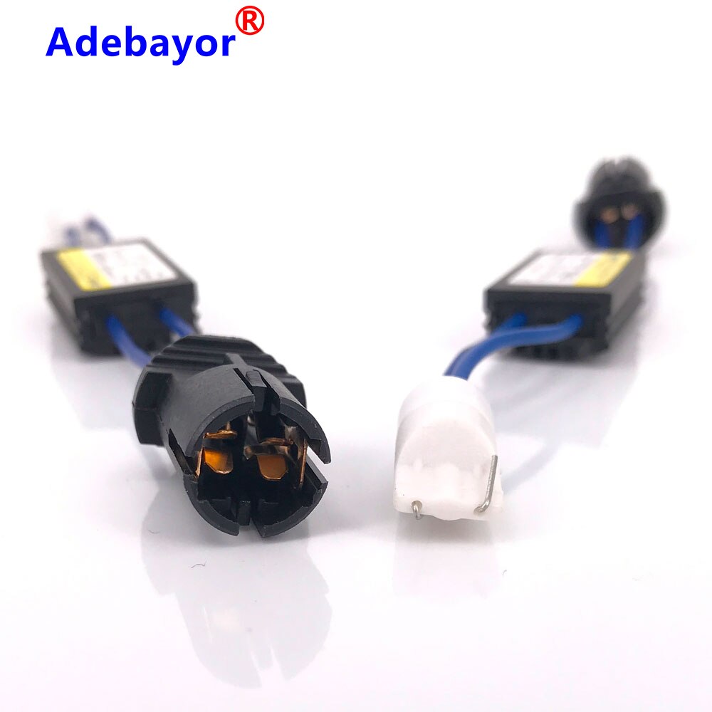 2pcs T10 Canbus Error Free Resistor LED Decoder Warning Error Canceller T15 W5W LED Bulbs