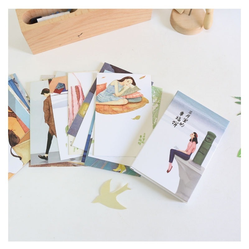 30 Sheets/Set Cute Mini Paper Postcard/Greeting Card Buisness Card Card Message Card