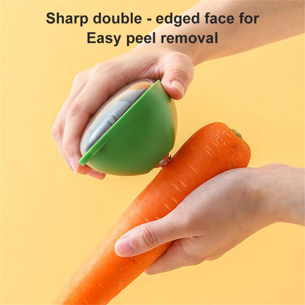 Quick Peeling Vegetable Peeler Plastic Vegetable Chopper Labor-saving Vegetables Grater Slicer with Storage Holder Kitchen Tools