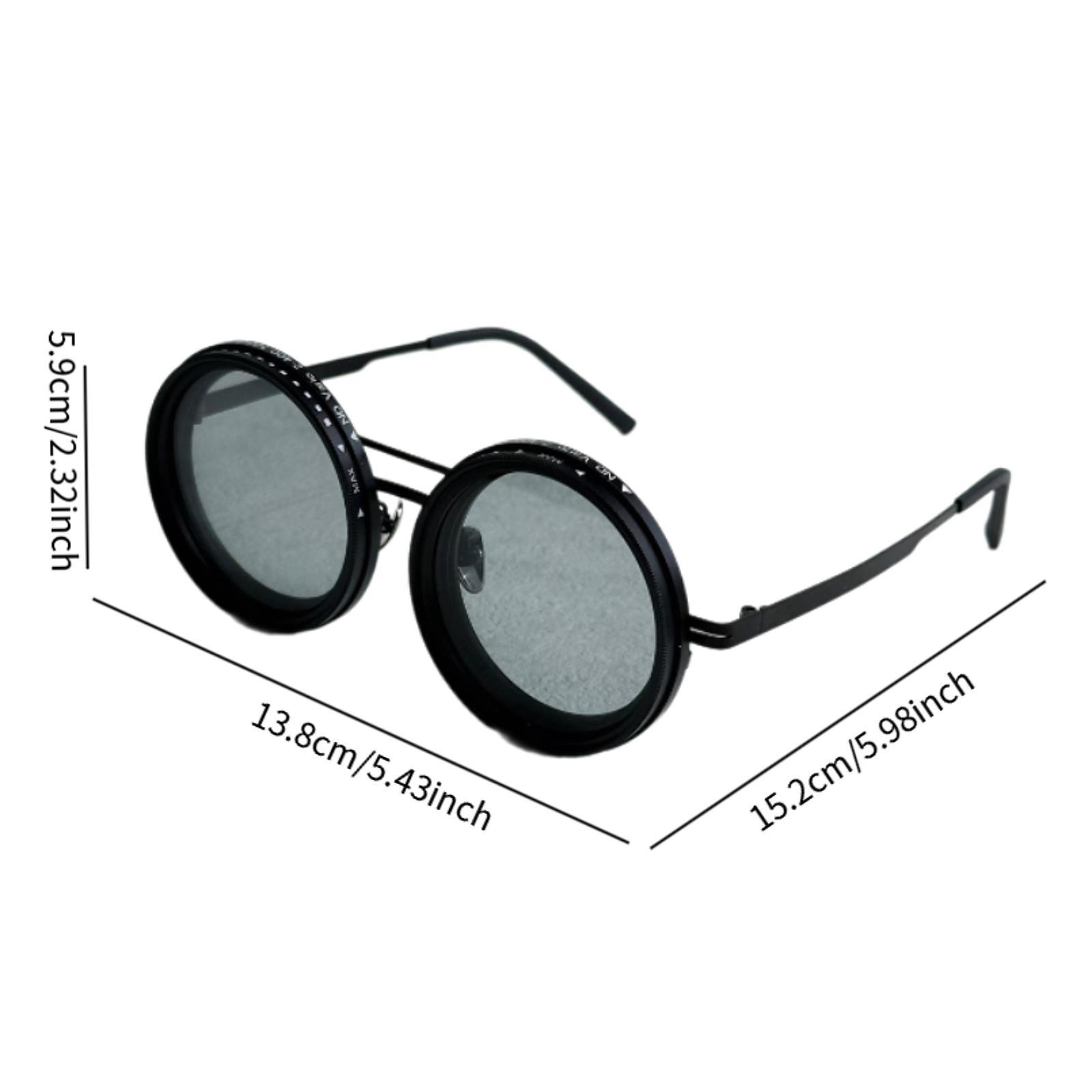 Gafas de sol de tinte ajustables Gafas de sol de playa para deportes al aire libre Viajes en interiores: Gris humo