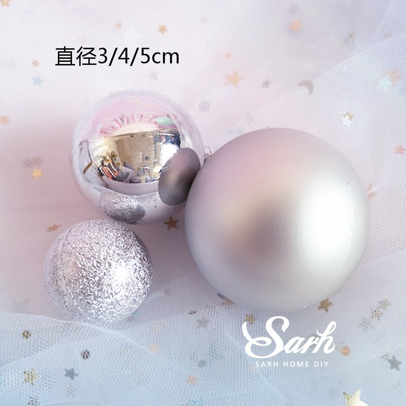Crown Swan Gold Feather Cake Topper Hollow Star Birthday Party Decoration for Baby Shower Baking Supplies Anniversary Sweet: Silver balls set
