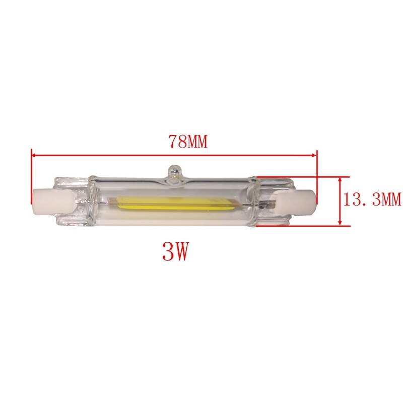 Ampoule LED R7S remplacer lampe halogène perle COB 78MM AC 220V projecteur à intensité variable 2 pièces