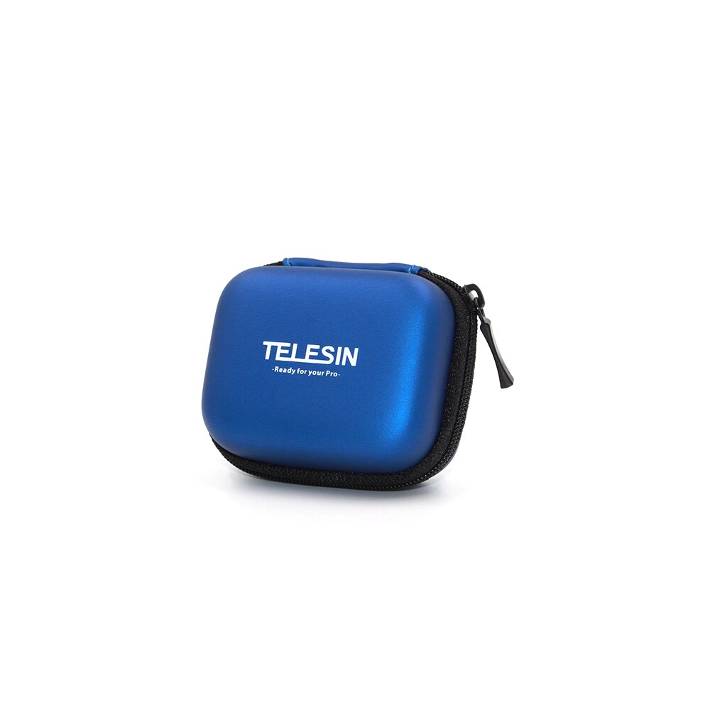 mini bag eske handling kamera etui til gopro helt 8 7 6 5 4 3 økt til xiaomi  yi 4k til sjcam eken soocoo til gå pro tilbehør: Blå