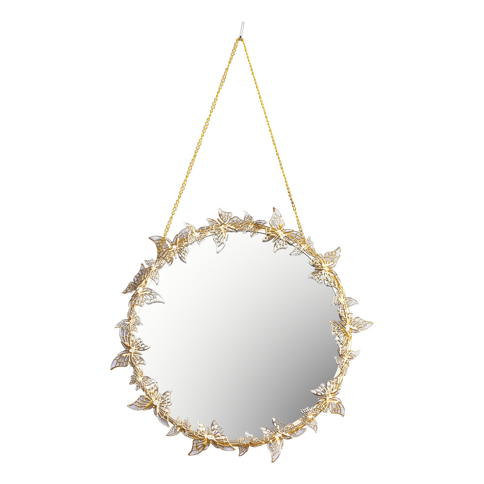 Miroir Maquillage Art Nouveau - Fer Forgé, Style Antique, 50cm (Marque Aubaho)