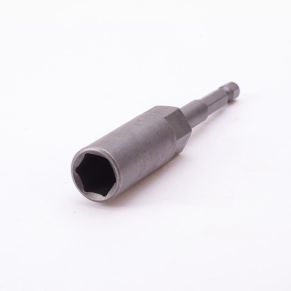 1/4 " drev 7 ~ 19mm sekskantede fatninger 100mm totallængde metalstødmøtrik sætter driver socket bit håndværktøjssæt 1 ~ 3 stk.: 12mm x1 stk