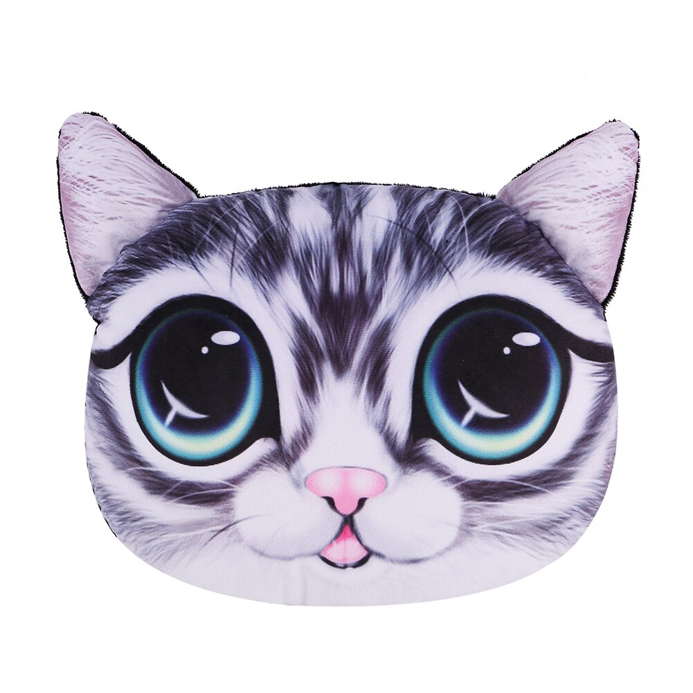 3D dessin animé Animal voiture appui-tête oreiller coussin cou oreiller universel voiture sécurité ceinture de sécurité couverture ceinture de sécurité épaulière coussin: big eyes Cat 