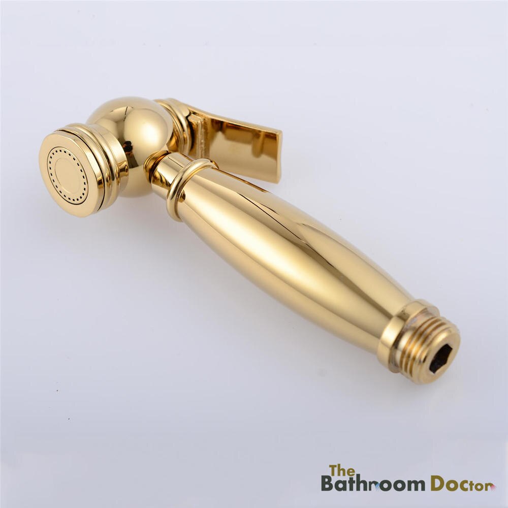 Luxury Gold Handheld Bidet Sprayer Spray Douche kit Shattaf Shower Faucet 02-088
