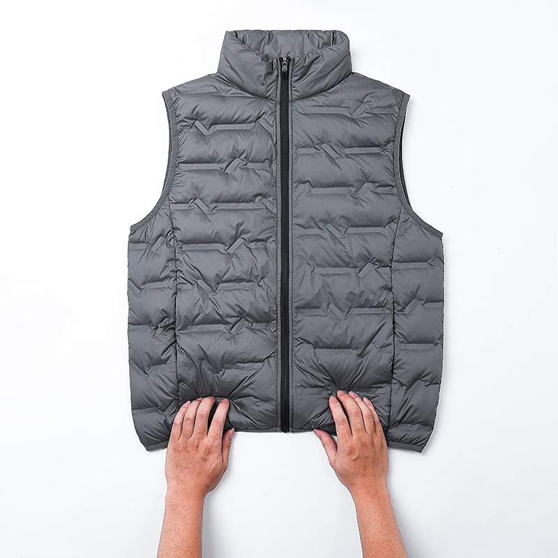 Herre dunvest vinter afslappet ærmeløs letvægts dunvest trendy alsidig daglig