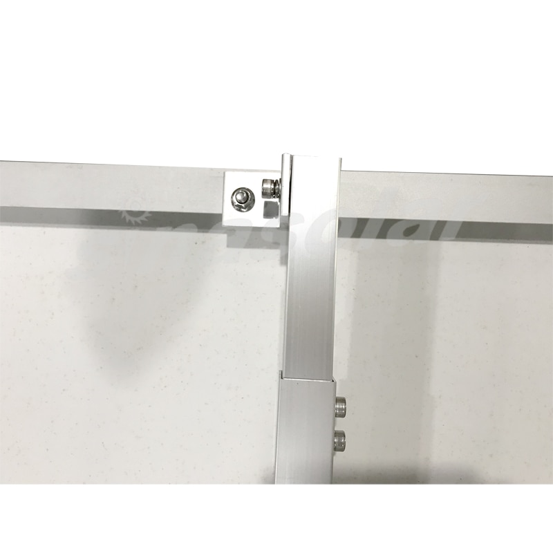 Well Adjustable Metal Solar Panel Aluminum Rail Wall Mounting Bracket For Outdoor