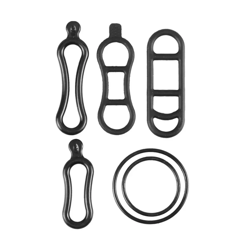 Fahrrad Silikon halterung Band Fahrrad Scheinwerfer Rück leuchte Lenker LED Taschenlampe halter Teile installieren elastische Licht riemen Zubehör: Blau