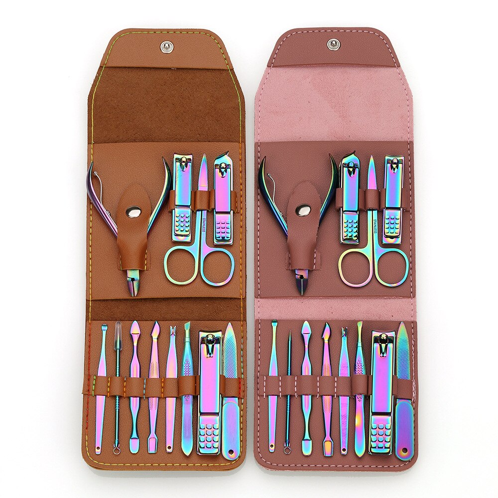 nail clipper 12 sets nail clipper suit color nail clippe