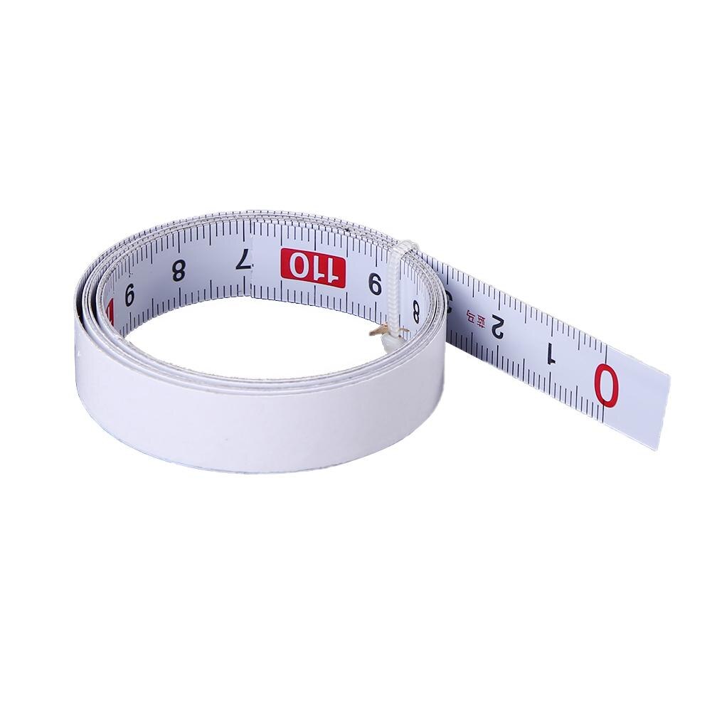 1m Metric Stainless Steel Scale Ruler Miter Track Tape Measure Woodworking Ruler Suitable For Metal And Other Solid Surfaces: L2R White