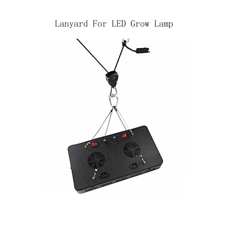 Grow light Adjustable 1/8inch Lanyard Hanging For Tent Fan Grow Plant Lamp Pulley Rope Pulley Lifting Pulley Hook