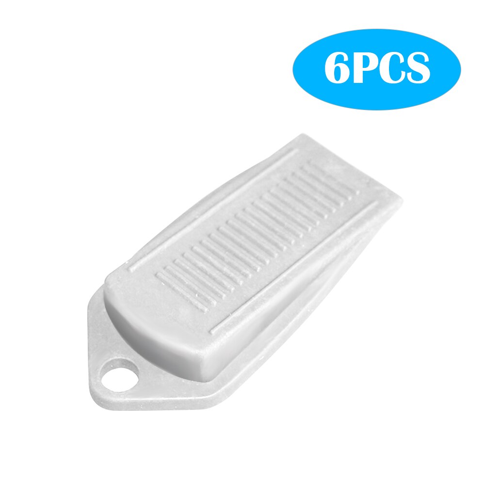 Lot de 3 butées de porte en caoutchouc pour enfants, protection des doigts: 6 pièces blanches