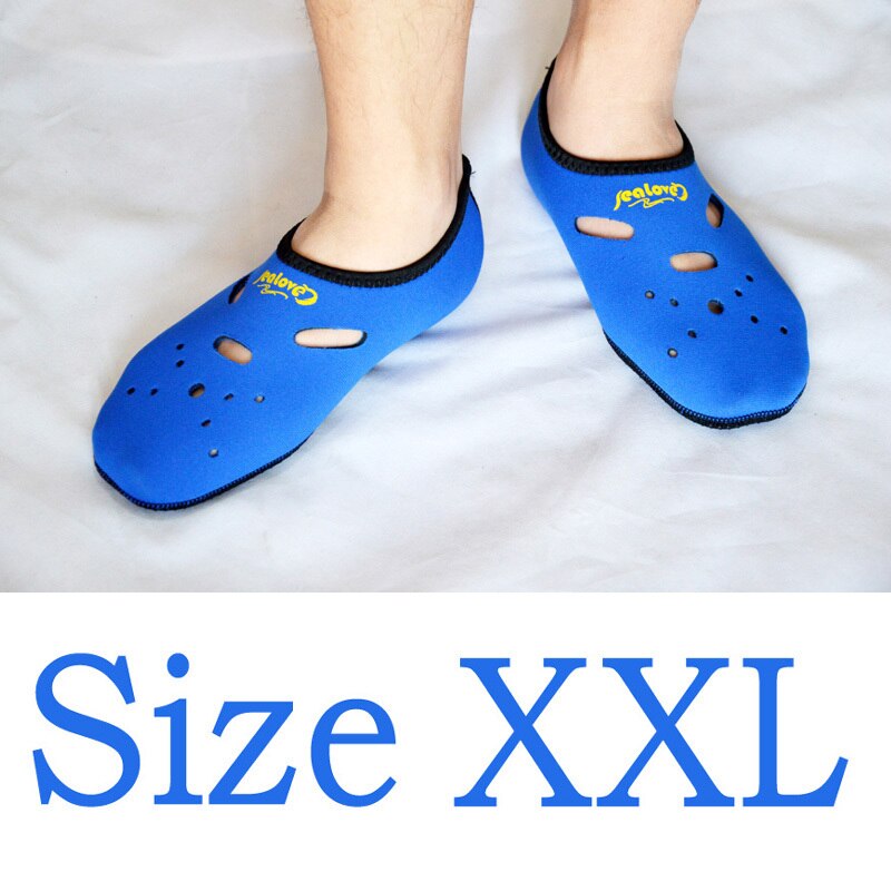 Calcetines de buceo de neopreno antideslizantes calcetín de playa natación surf neopreno para adultos: Blue XXL