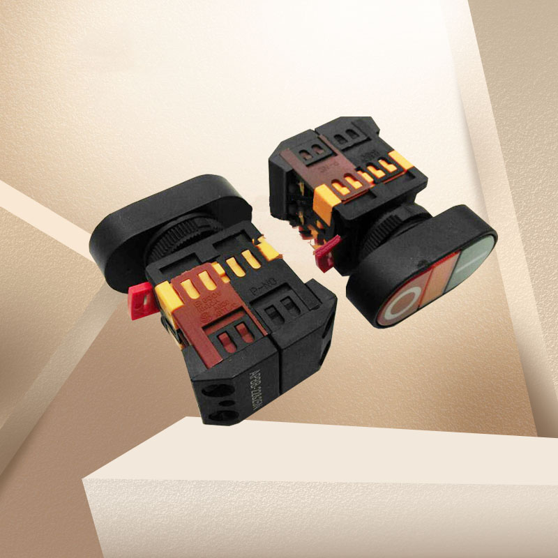 1PC Start Stop Button Switch APBB-22-25N Red Green Double Bond Power On And Off