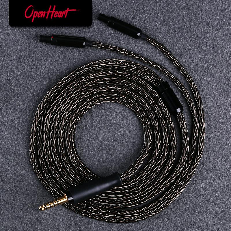 OPENHEART 16 Core Headphone Cable For Sennheiser HD800s HD800 HD820s HD820 Dharma D1000 XLR 4.4mm 2m 3m Upgrade Balanced Cable