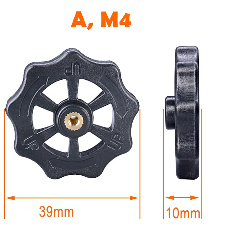 4PCS M3/M4 Screw Nut Heat Bed Adjustment HotBed Leveling for Reprap 3D Printer DIY Print Platform Calibration Accessories: A