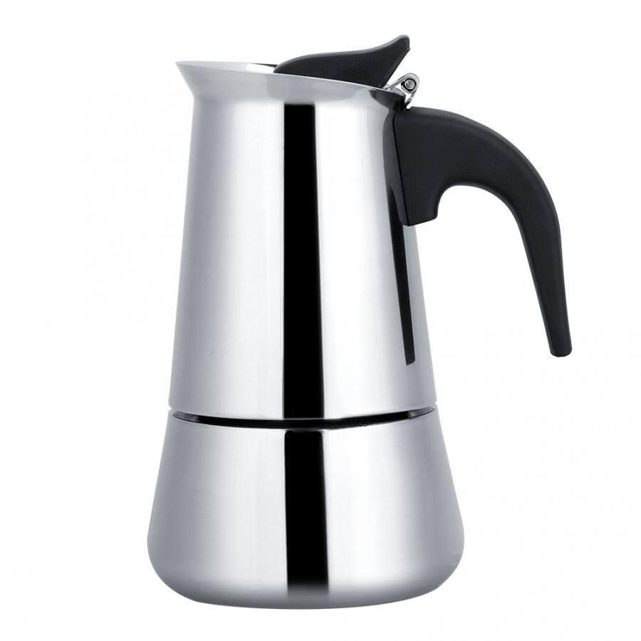 Ruostumattomasta teräksestä valmistettu kahvipannu mokka espresso latte perkolaattori liesi kahvinkeitin kattila perkolaattori juoma cafetiere latte liesi