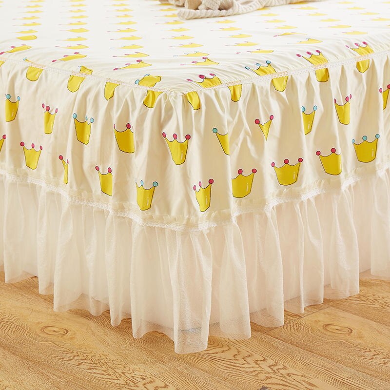 Kant Sprei Kussensloop Beddengoed Set Verse Cubre Cama Sprei Lakens Decor Comfortabel Ademend Verticale Fringe Zomer