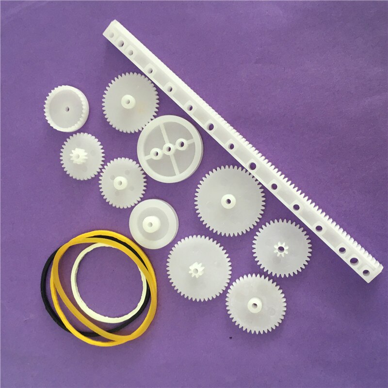 Kit d'engrenages en plastique bricolage | 60 pièces K012Y
