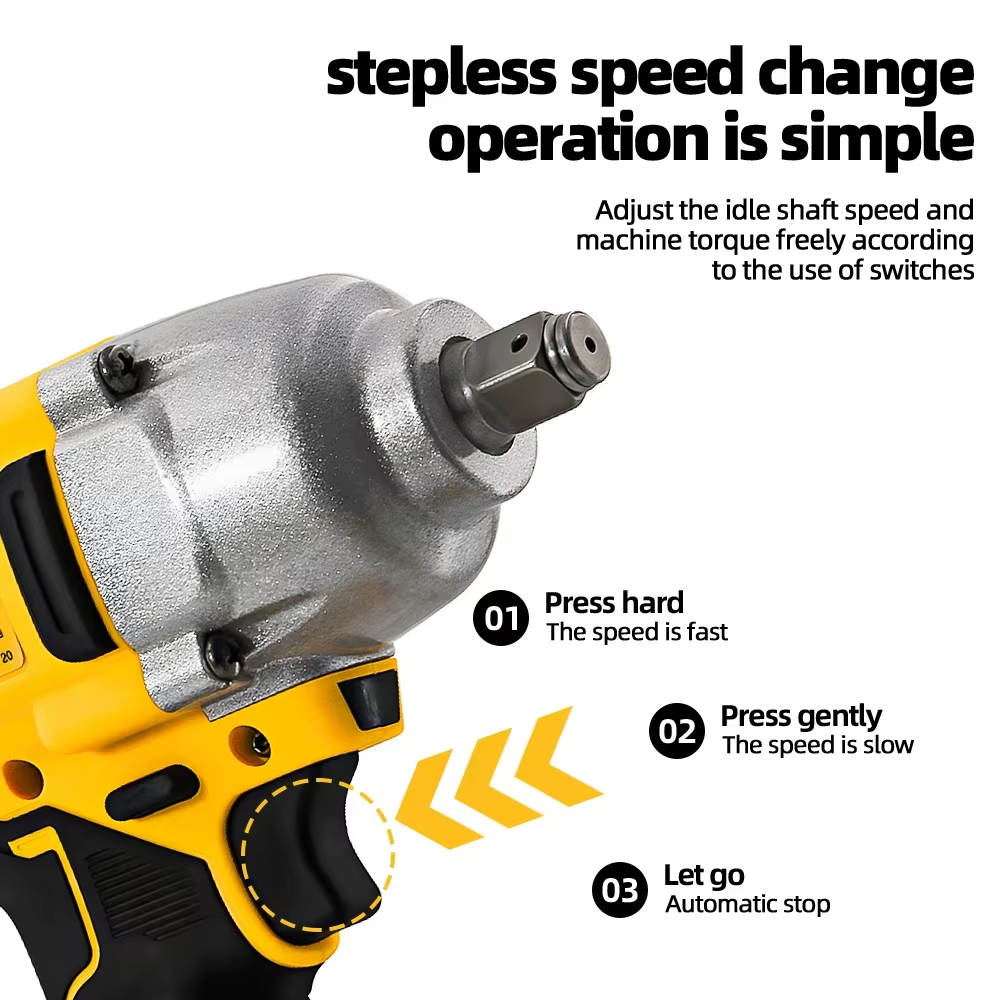 DEWALT DCF892 Elektrischer Schlagschrauber, kabellos, bürstenlos, 1/2 Zoll, kompakte Drei-Gang-Einstellung, pneumatische Kanone, Reifenentfernung