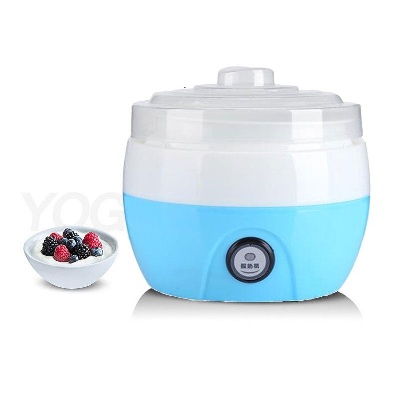 1l yoghurt maker 15w 220v 50hz elektrisk automatisk yoghurt maker maskine plast liner yoghurt diy værktøj køkken apparater