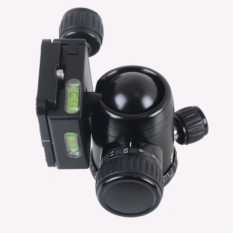 XILETU FB-0 Aluminum Camera Tripod Ball Head Ballhead Panoramic 30MM Diameter with Quick Release Plate Max Load 15 kg