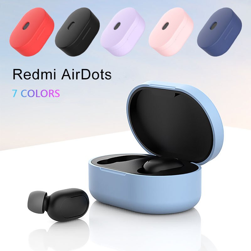Bluetooth Headphones Case Box Silicone Protective Cover Wireless Headphone Charging Box for Xiaomi Airdots for Redmi Airdots