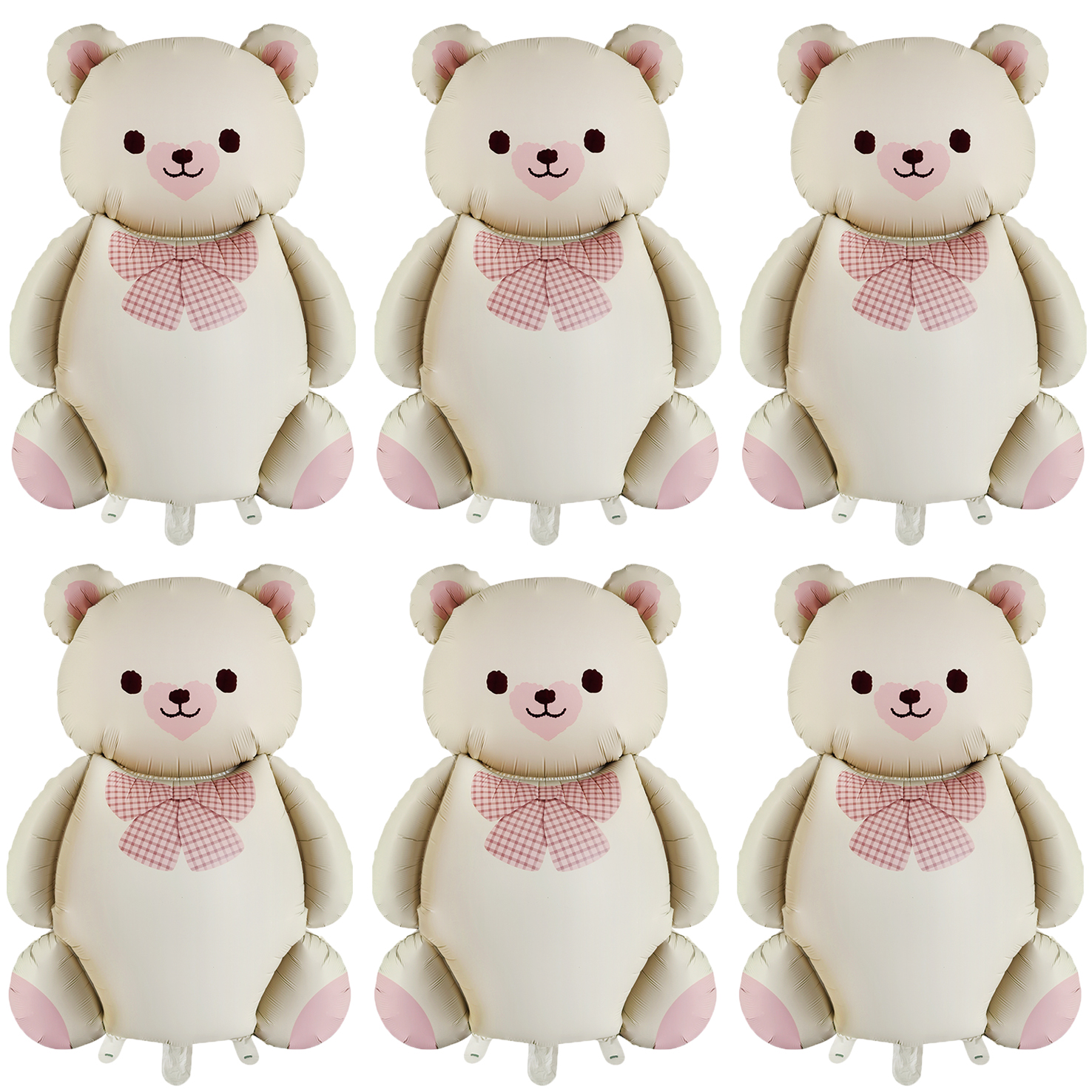 Bär Folienballon Set – 9 Stück Tiere & Herzen Für Geburtstag, Baby Shower & Kinderparty