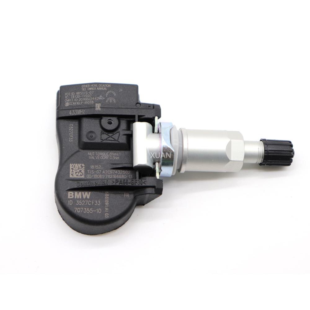 XUAN Tire Pressure Monitor Sensor TPMS Sensor 707355-10 For BMW 1 2 3 4 i3 i8 X1 X2 X5 X6 MINI F20 F21 F22 F23 LCI F87 M2 433Mhz