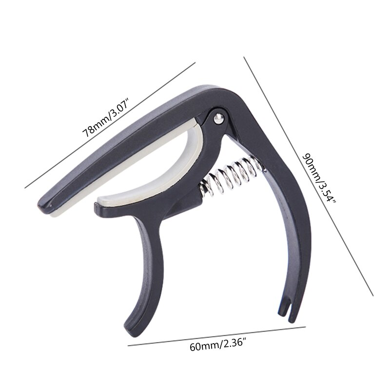 H58D Adjustable Capo Nylon Plastic Metal Spring Capo Tuning Tone String Instrument