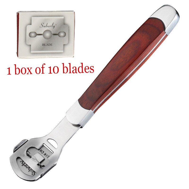 Taoye teemo Profession Hand Foot File Care Corn Cuticle Remover Shaver Blade Smooth Feet Pedicure Callus Skin Remover Care Tools: Chocolate