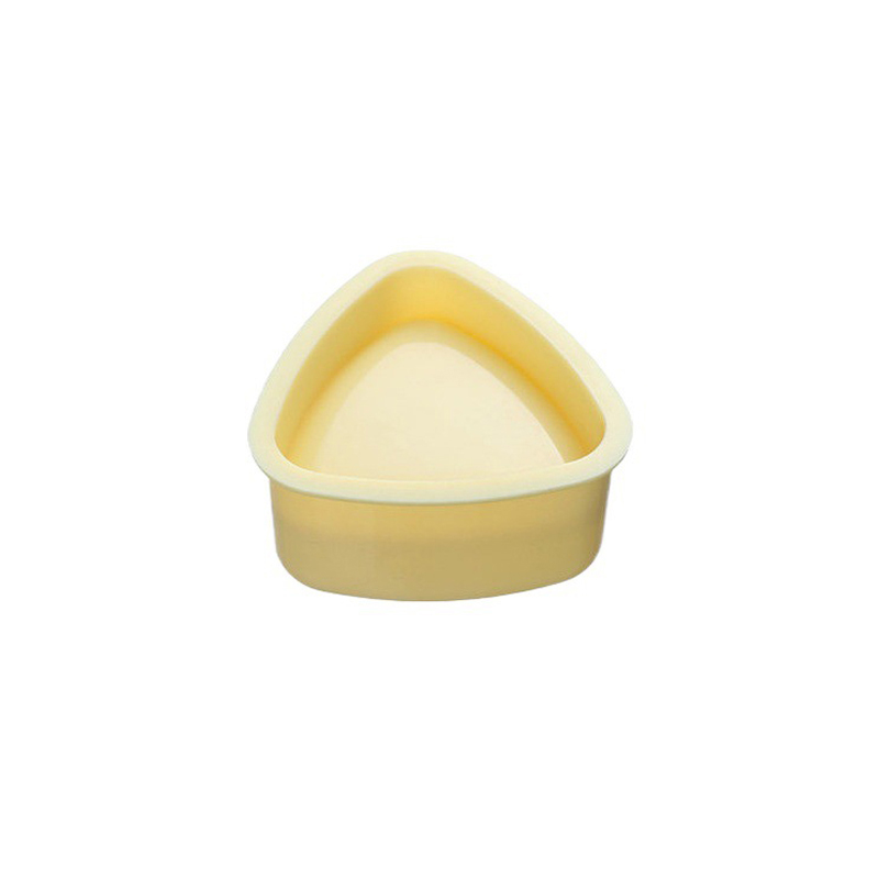 Molde Triangular para hacer Sushi, bola de arroz japonesa, prensa Triangular para comida, DIY, máquina para hacer Sushi, accesorios de cocina: small yellow