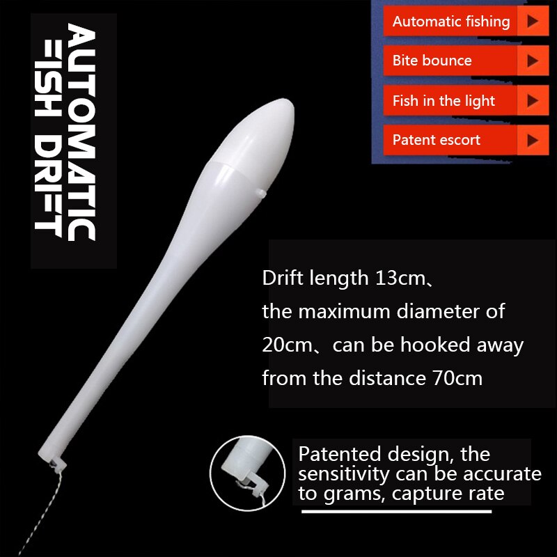 Anzuelo de pesca con alarma eléctrica automática para niños, juego de flotadores luminosos de pesca nocturna, accesorio de equipo, T45