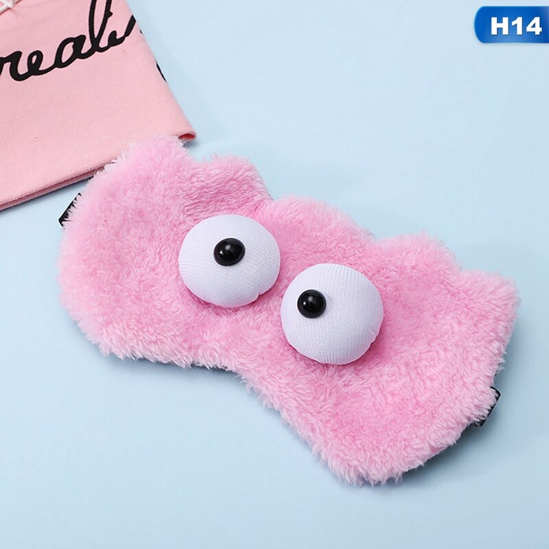 Licorne oeil masque dégradé coloré dessin animé Animal masque de couchage en peluche oeil ombre couverture ombre approprié voyage maison fête: 14
