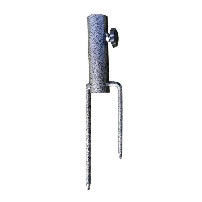 Let opsætning kraftig til park terrasse paraply base jorden strandindsats 35cm udendørs holder bærbar stang justerbar parasol  a8 d 5