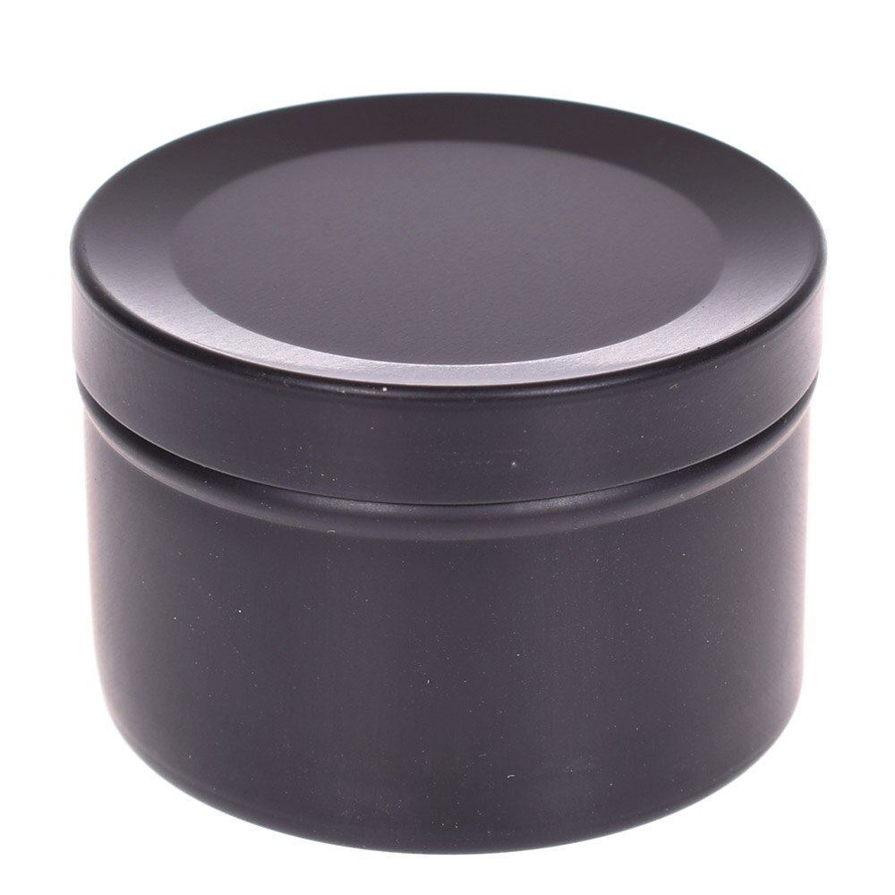 Mini Thee Kan Reizen Draagbare Bloem Thee Verpakking Verzegelde Blikken Metalen Trompet Creatieve Zwarte Thee Kleine Thee Blikjes Blikken Doos 50ml: Black