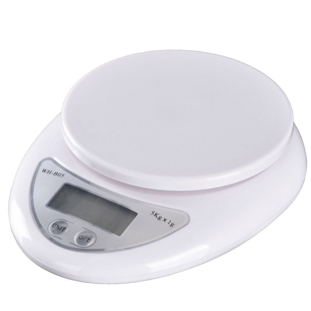 Balances de cuisine 5kg 1g balance numérique LCD balances électroniques poste alimentaire mesure poids cuisine outils ménagers accessoires: No backlight