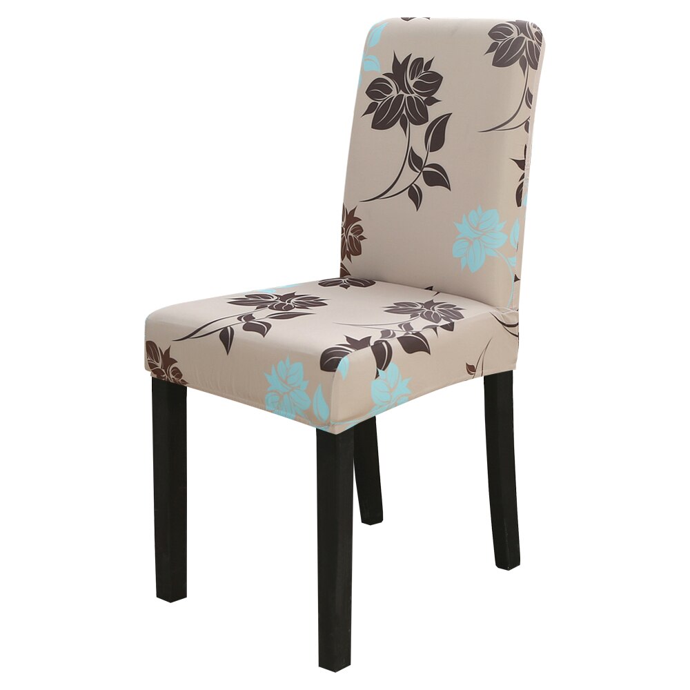Elastische stoelhoes van spandex, woonkamer, eetkamerstoel, stretch, moderne bloemenprint, keuken, restaurant, hotel, hoes: 13-1pc