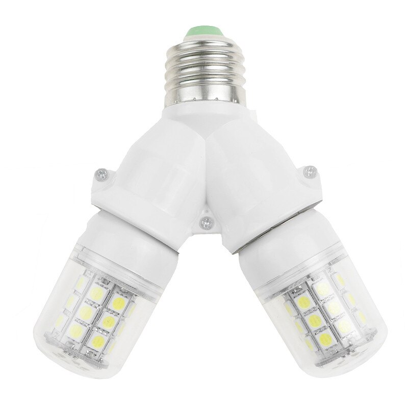Car Light Bulb Car LED GU24-E17-G24-E40 to E27 E14 to 2 E27 White LED Light Lamp Bulb Adapter Holder Socket Car lamp Accessories