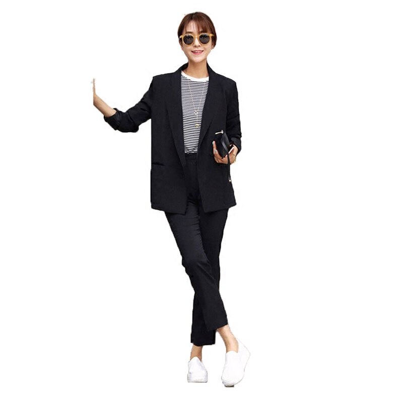 Women's suit female spring and autumn office ladies OL uniform two / piece suit