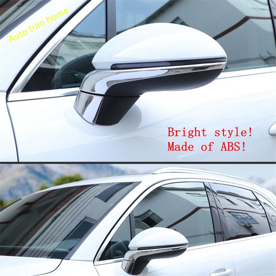 Lapetus achteruitkijkspiegel beschermstrip afdeklijst abs geschikt voor porsche cayenne mat / chroom / koolstofvezel look