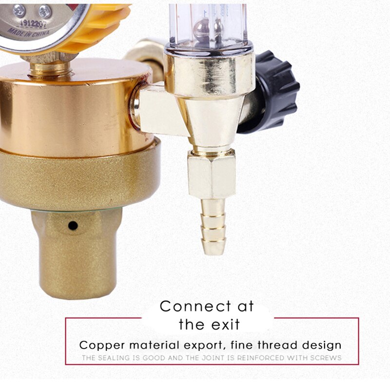 Argon MIG TIG Flowmeter Argon CO2 Pressure Reducer Flow Meter Control Valve Regulator Welding Weld Double Backpurge