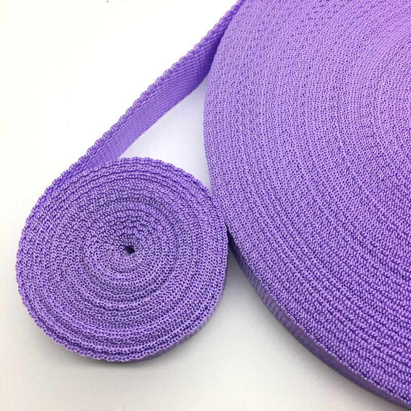 10 yards 30mm breda band nylonband ryggsäcksband säkerhetsbälte plocka färg: Ljuslila