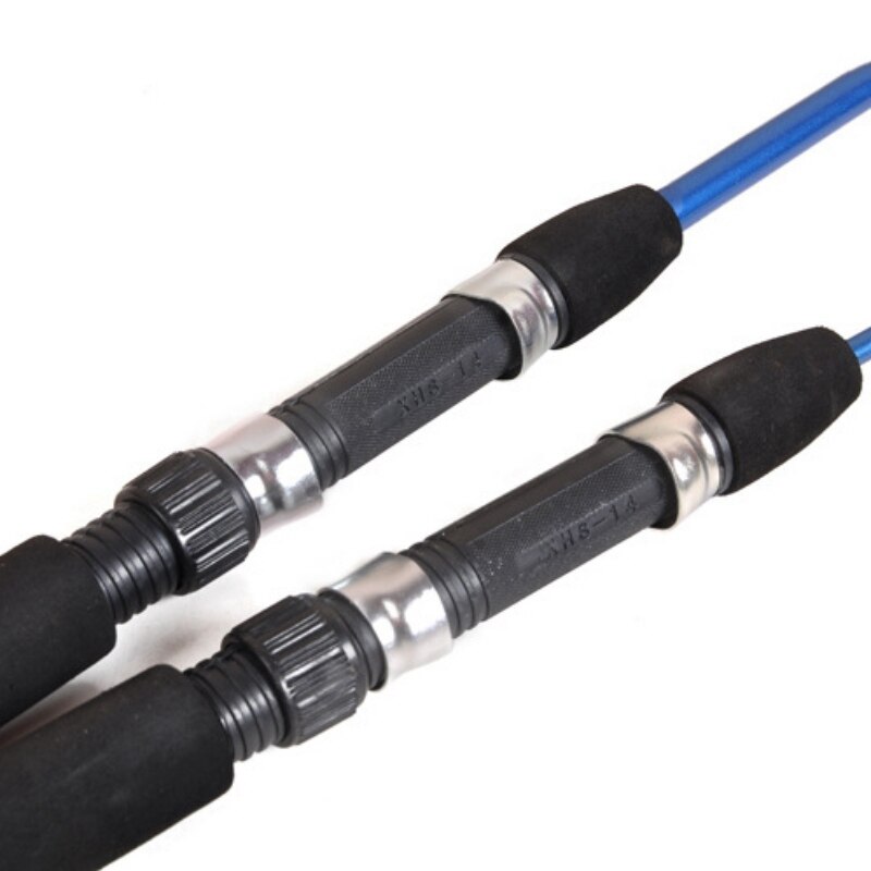 Cañas de pescar telescópicas de 74/110 CM fibra de vidrio principiantes y niños caña de pescar corta caña de mar carrete de pesca