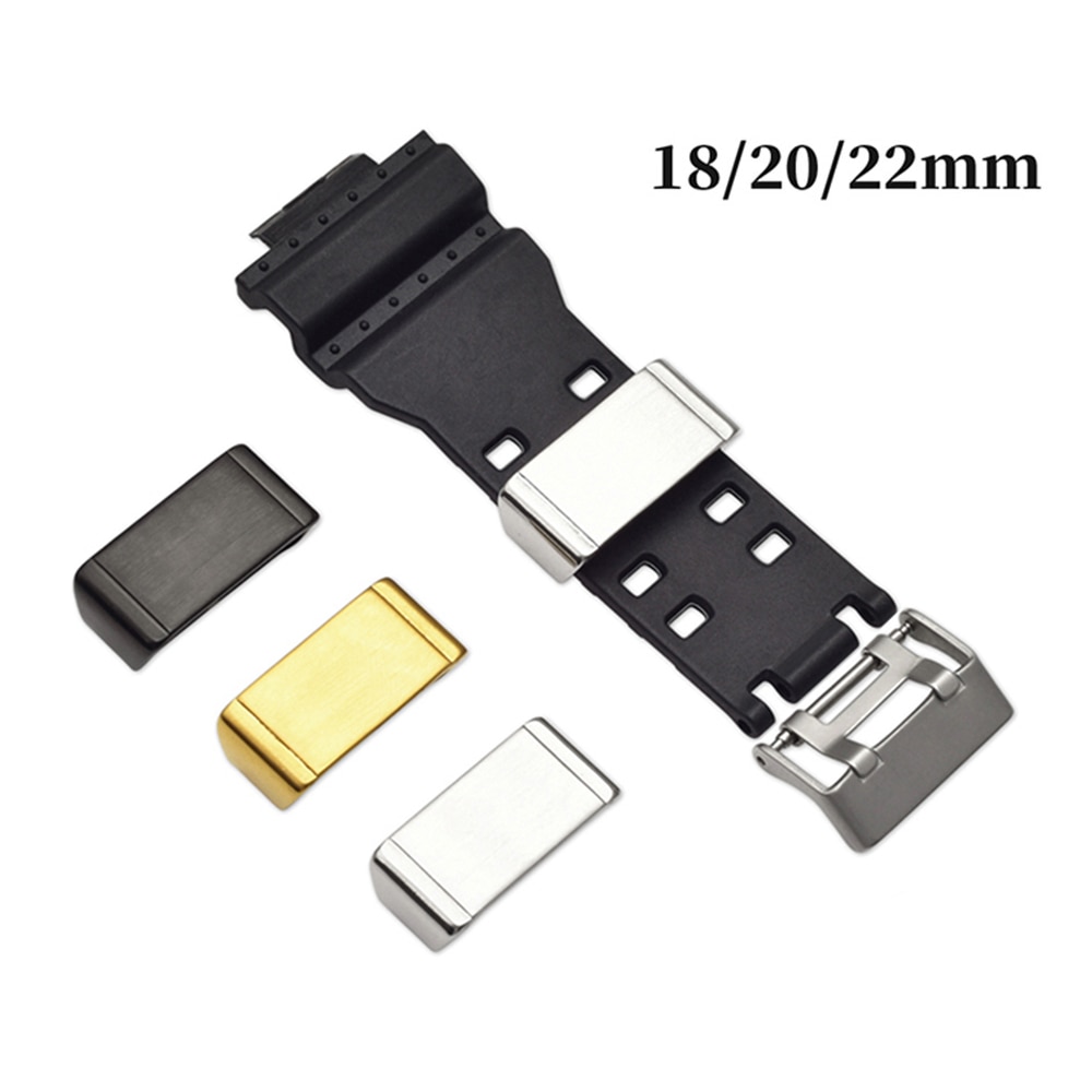 18mm 20mm 22mm 24mm Bracelet En Métal Boucle Boucle Cerceau Support Fermoir Anneau Lunette Accessoires pour GA-110 GD-100 DW-5600 GG-1000