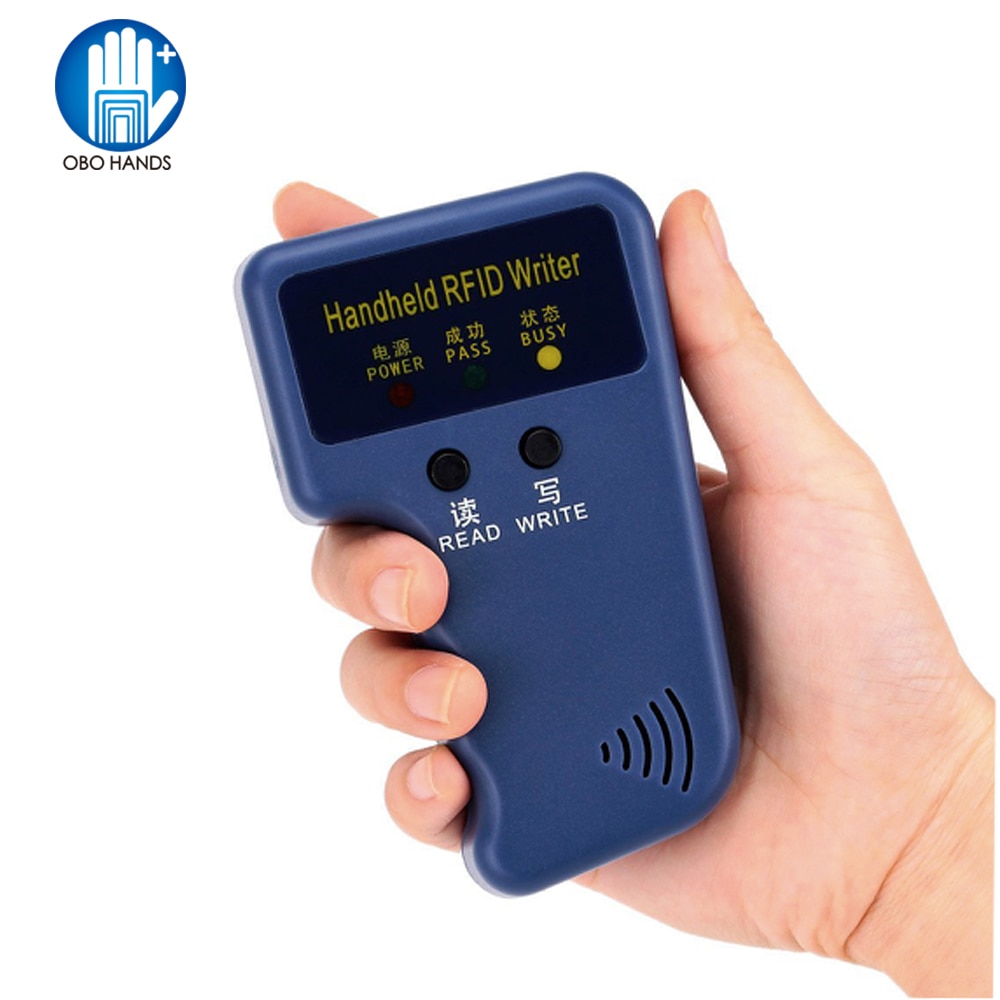 125 khz draagbare rfid-kaartkopieer-/lezer-/schrijver-duplicatorprogrammeur, ondersteuning voor  em4305/t5577 sleutelkaarten