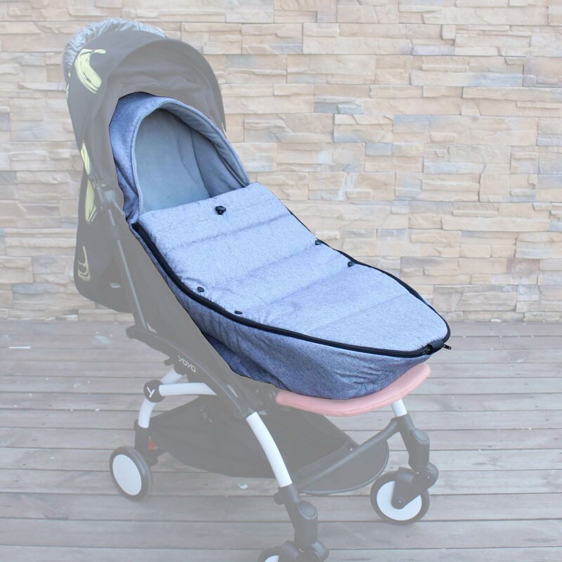 Universele Voet Mof Gezellig Tenen Schort Liner Buggy Kinderwagen Wandelwagen Paraplu Cover Winddicht Warme Gewatteerde Katoenen Pad Voor Yoyo yoya: Upgrade gray